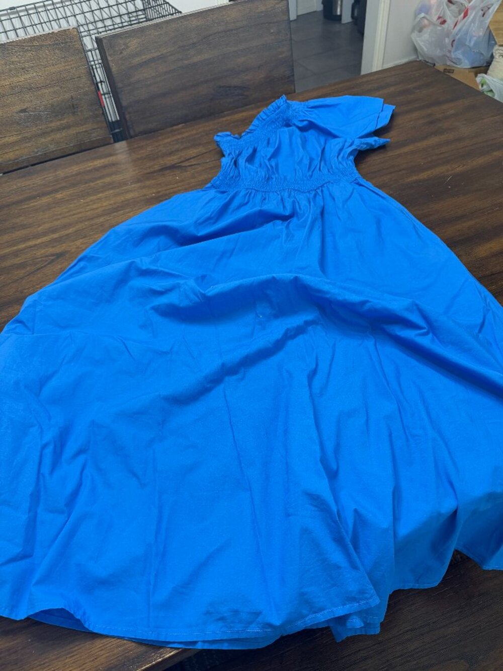 JCrew One Shoulder smocked dress